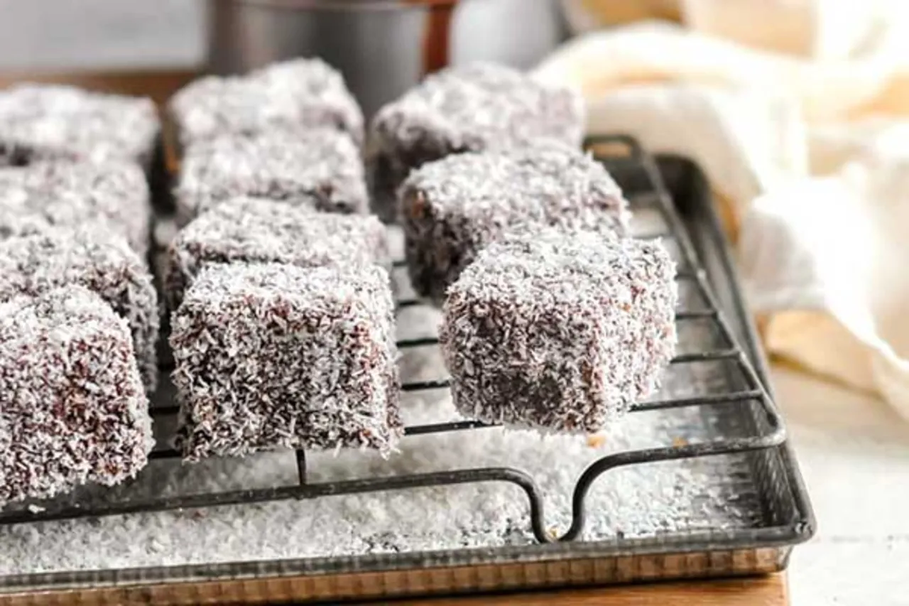 Chocolate Lamingtons - Puratos
