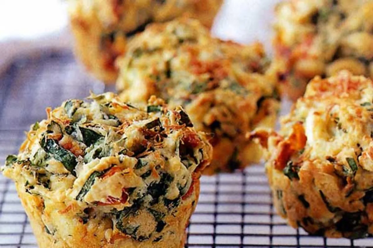 Spinach Feta and Olive Gourmet Muffin - Puratos